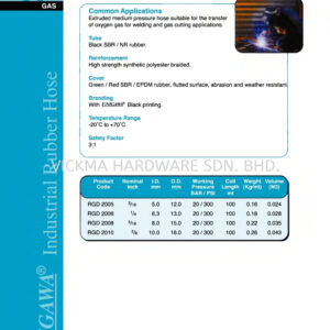 UNIGAWA SINGLE LINE WELDING HOSE